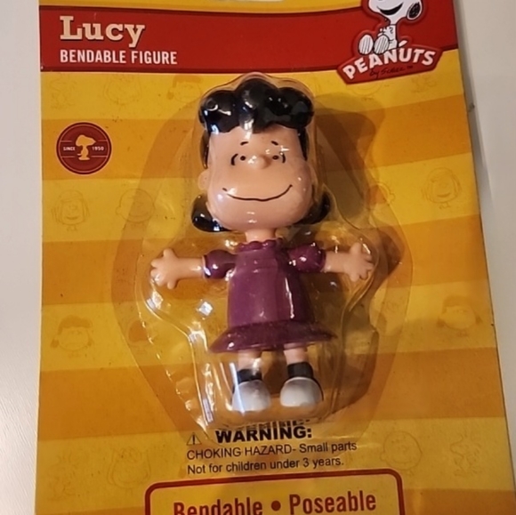 Vintage NIP NEW Peanuts Lucy Van Pelt Bendable Poseable Figurine - Picture 2 of 6